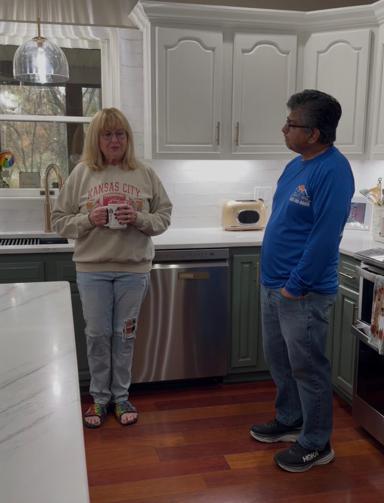 Kitchen after remodel - customer testimonial