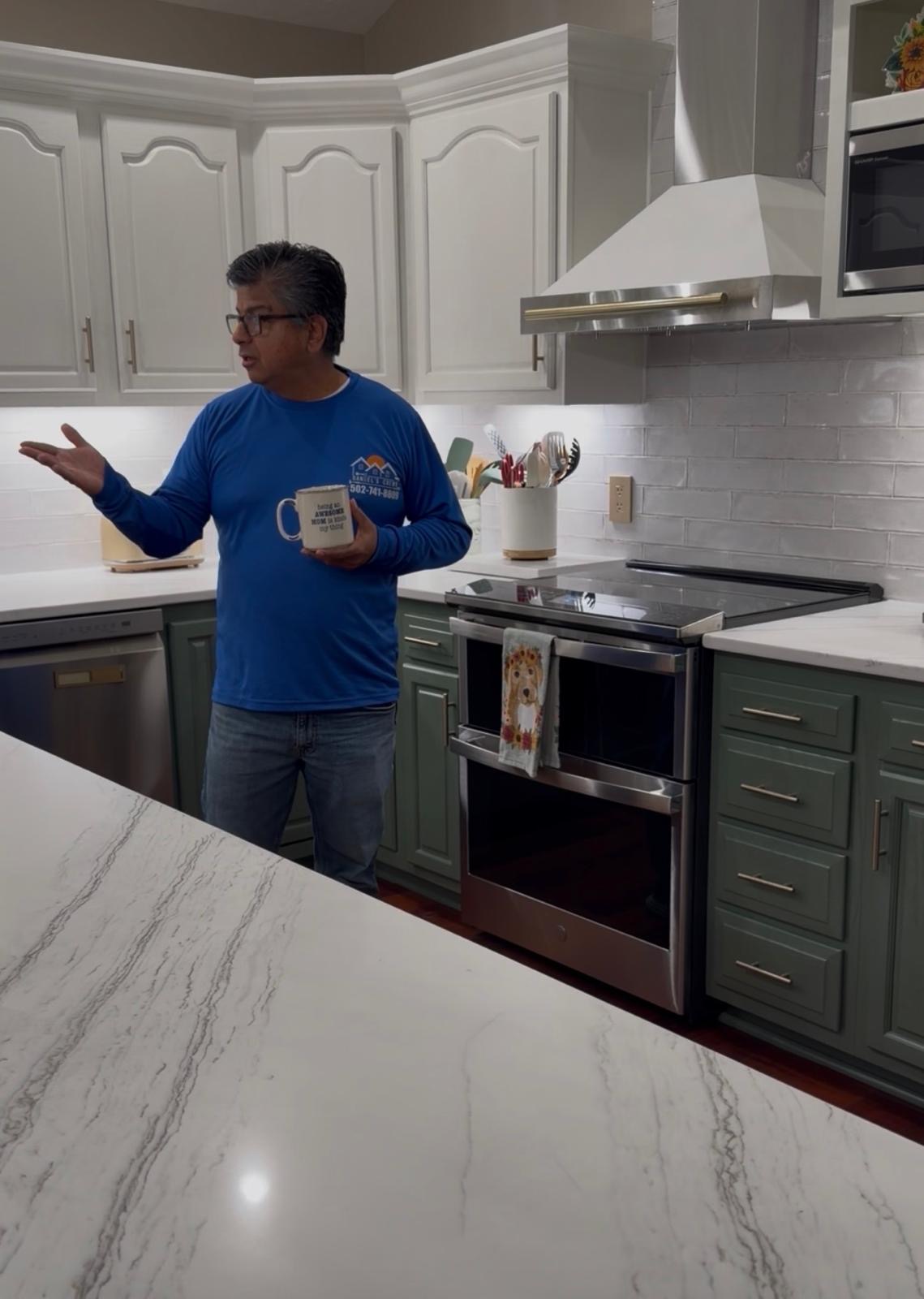 Kitchen after remodel - Daniel showcasing