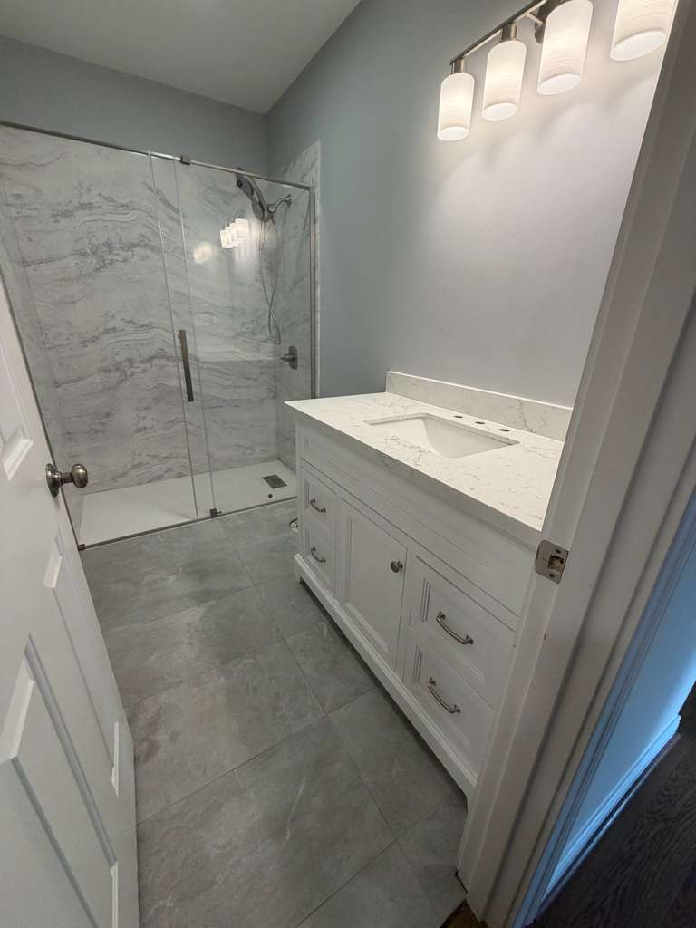 Bathroom after remodel - finished view 1